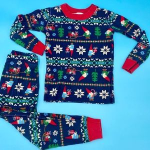 Hanna Andersson Gnome Sweet Gnome Long John pajamas Sz 6-7 120